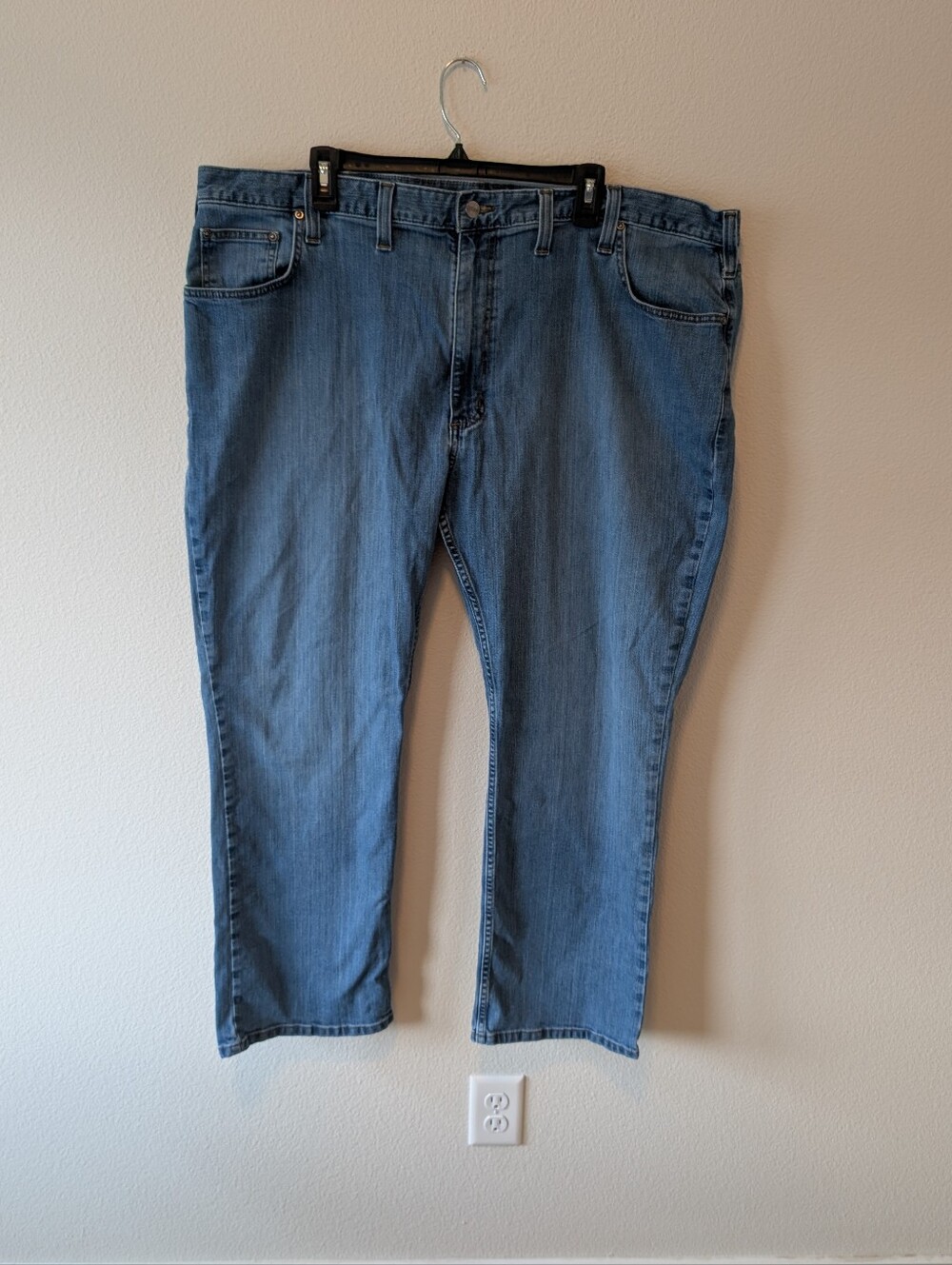 Carhartt Men's Light Blue Straight Jeans SZ 46x30